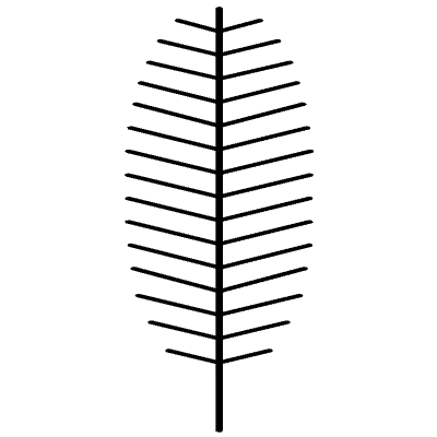 Leaves Pine Element from Geometrica (Duo) Set