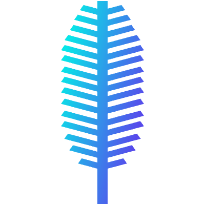 Leaves Pine Element from Geometrica (Gradient) Set