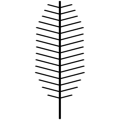 Leaves Pine Element from Geometrica (Line) Set