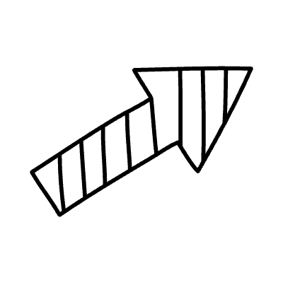 Line Arrow Thick 4 Non Filled Element from Arrows (Variable Thickness Style) Set