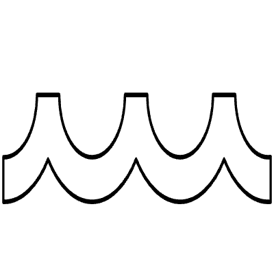 Line Nature Wave Element from Geometrica (Duo) Set