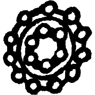 Manmade Bearing Element from Scribbles (Sketch Style) Set