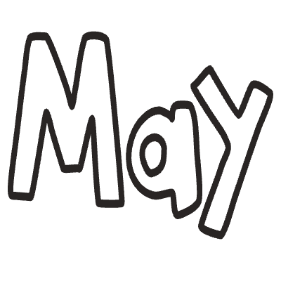 May Element from Doodles (Monochrome) Set