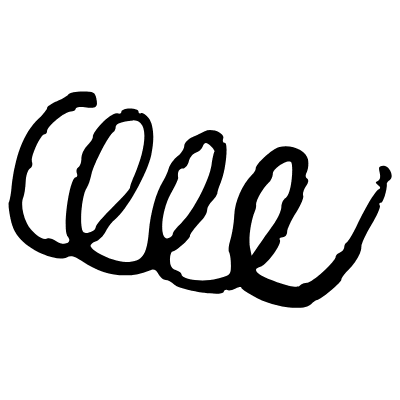 Minimalist Swirling Line Element from Scribbles (Sketch Style) Set