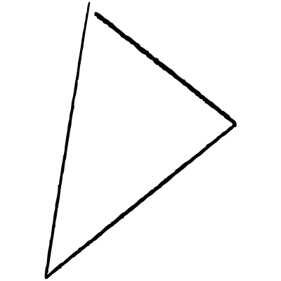 Minimalist Triangle 2 Element from Scribbles (Sketch Style) Set