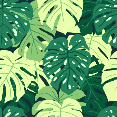 Monstera Element from Seamless Backgrounds Set