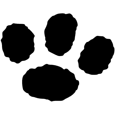 Nature Animal Cat Footprint Element from Inky (Solid) Set