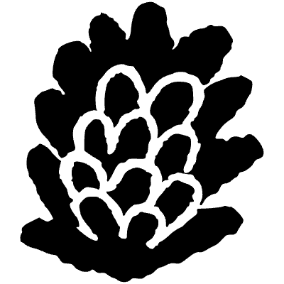 Nature Woods Pine Cone Element from Inky (Solid) Set