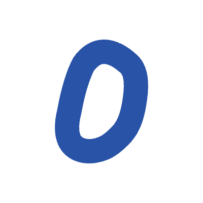 Number 0 2 Element from Doodles (Flat) Set