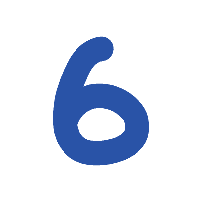 Number 6 2 Element from Doodles (Flat) Set