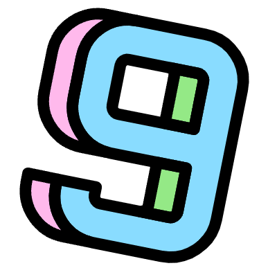 Number 9 Nine Element from 3D Fun (Pop) Set