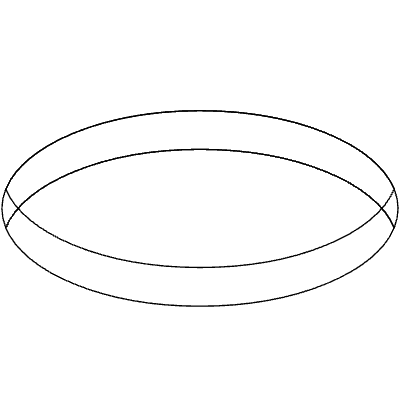 Oval 1 Element from 3D Motifs (Wireframe) Set