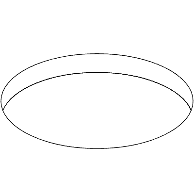 Oval 1 Element from 3D Motifs (Line) Set