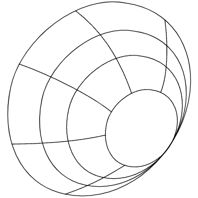 Oval Radar Element from 3D Motifs (Wireframe) Set