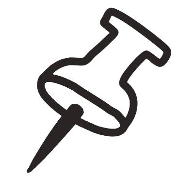 Pin 2 Element from Doodles (Monochrome) Set