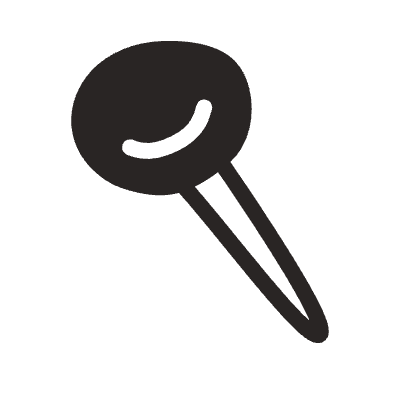 Pin 3 Element from Doodles (Monochrome) Set