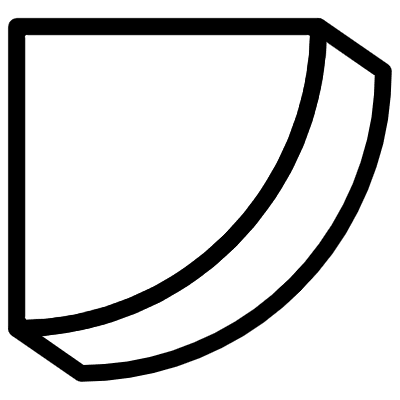 Quater Circle Element from 3D Fun (Line) Set