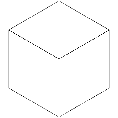 Rectangle Cube Element from 3D Motifs (Line) Set
