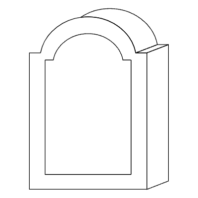 Rectangle Curve Frame Element from 3D Motifs (Line) Set