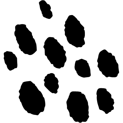 Repeating Sheetah Pattern Element from Scribbles (Sketch Style) Set