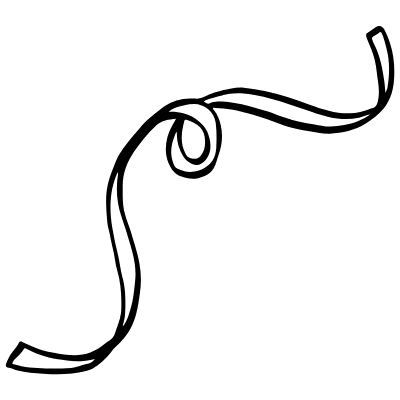 Ribbon Swirl Doodle 3 Element from Scribbles (Sketch Style) Set