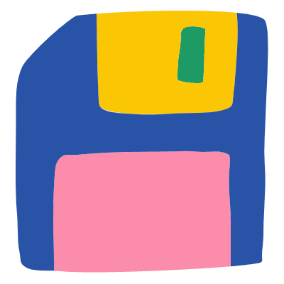 Save Disk Element from Doodles (Flat) Set