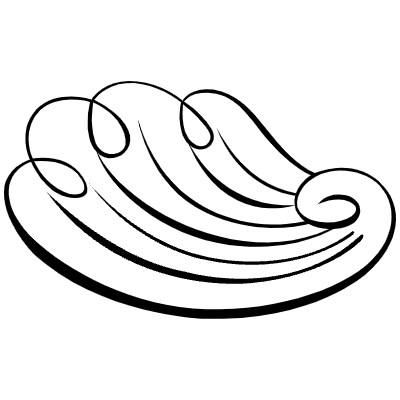 Scallop Element from Flourishes Motifs Set