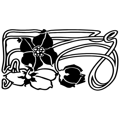 Set C Ornament 1 Element from Art Nouveau Motifs Set