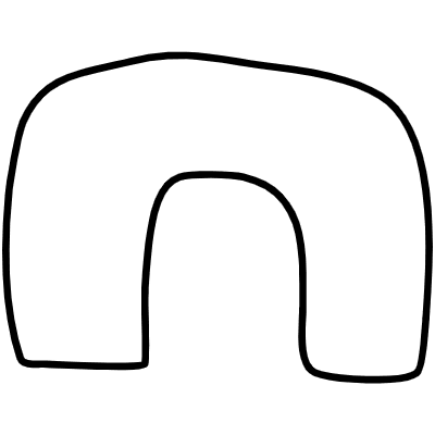 Shape Abstract Arch Thick Element from Organica (Duo) Set