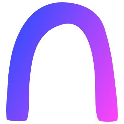 Shape Abstract Arch Thin Element from Organica (Gradient) Set