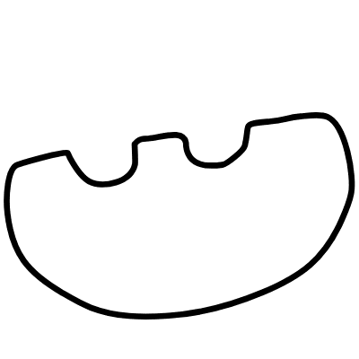 Shape Abstract Bread Element from Organica (Duo) Set