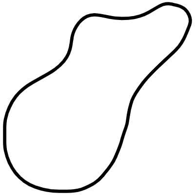 Shape Abstract Comet Element from Organica (Line) Set