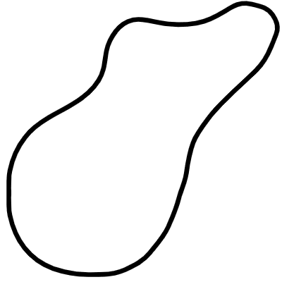 Shape Abstract Comet Element from Organica (Duo) Set