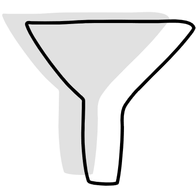 Shape Abstract Filter Funnel Element from Organica (Combo) Set