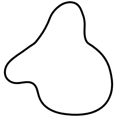 Shape Abstract Fish Element from Organica (Line) Set