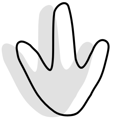 Shape Abstract Footprint Chinken Element from Organica (Combo) Set