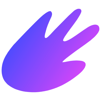 Shape Abstract Hand Element from Organica (Gradient) Set