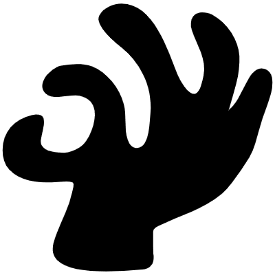 Shape Abstract Hand Zombie Okay Element from Organica (Solid) Set