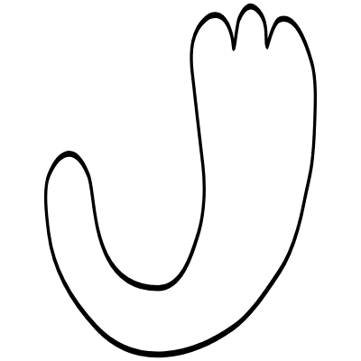 Shape Abstract Leaf Wing Element from Organica (Duo) Set