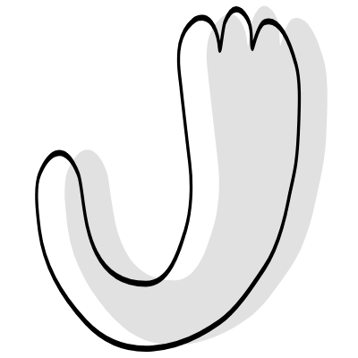 Shape Abstract Leaf Wing Element from Organica (Combo) Set