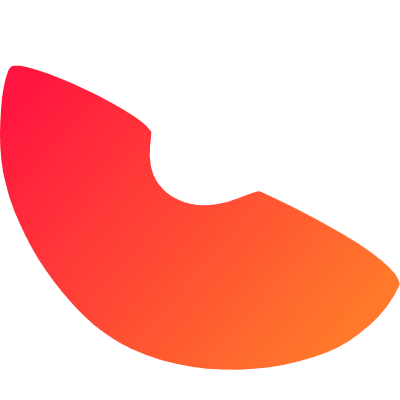 Shape Abstract Orange Fruit Element from Organica (Gradient) Set