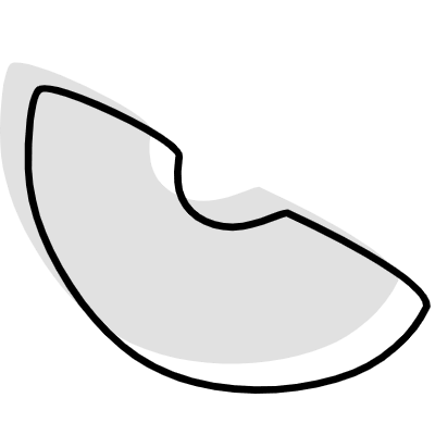 Shape Abstract Orange Fruit Element from Organica (Combo) Set