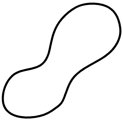 Shape Abstract Peanut Element from Organica (Duo) Set