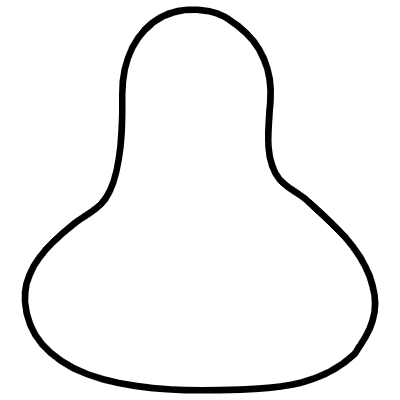 Shape Abstract Pot Jar Element from Organica (Duo) Set