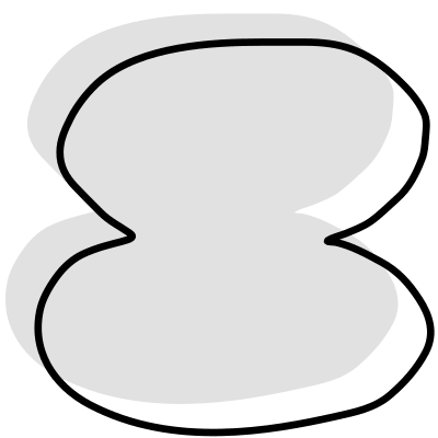 Shape Abstract Rock Oval Stone Element from Organica (Combo) Set