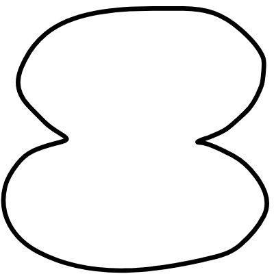 Shape Abstract Rock Oval Stone Element from Organica (Duo) Set