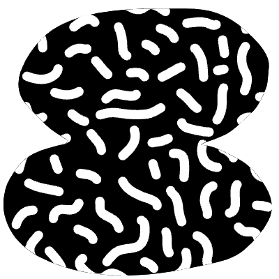 Shape Abstract Rock Oval Stone Element from Organica (Texturized) Set