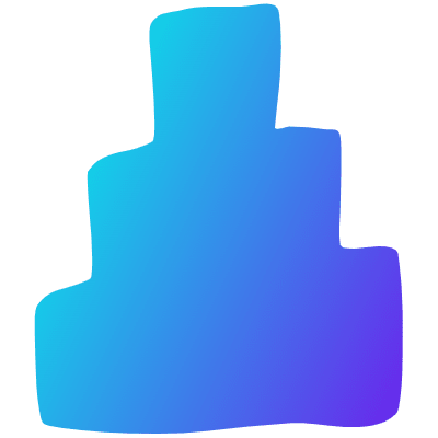 Shape Abstract Step Element from Organica (Gradient) Set