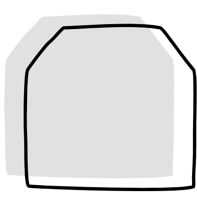 Shape Abstract Tag Square Trapezoid Element from Organica (Combo) Set