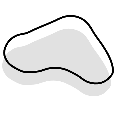 Shape Abstract Triangular Boomerang Element from Organica (Combo) Set